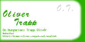 oliver trapp business card