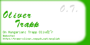 oliver trapp business card